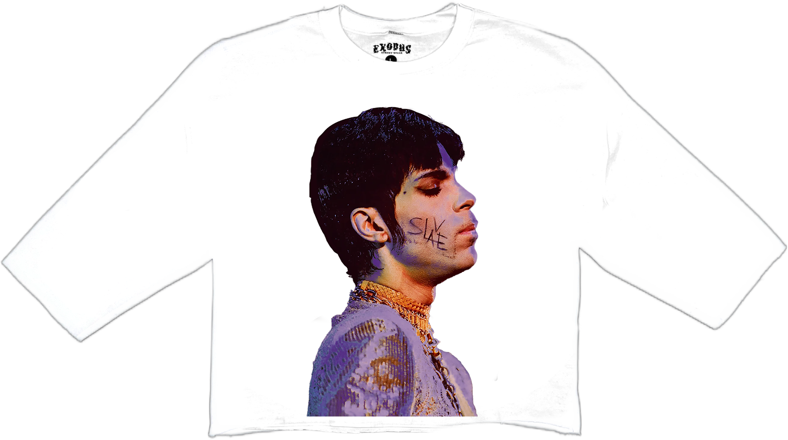 Purple Prince Tee in White