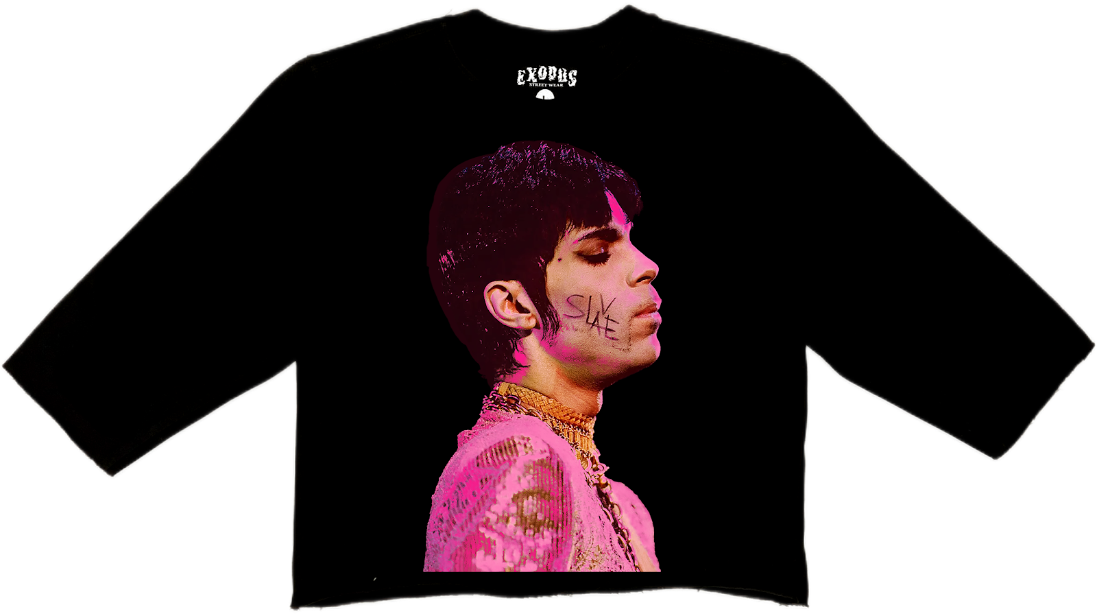 Pink Prince Tee in Black